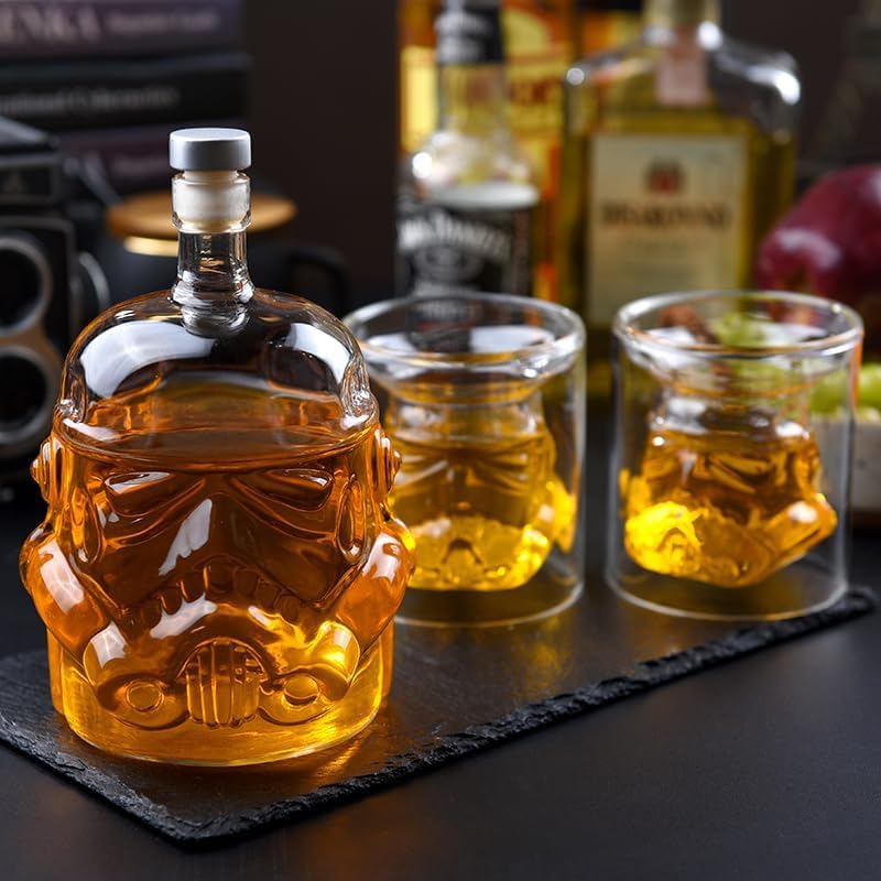 AUTIORE decanter shown with juices or milk display versatility.