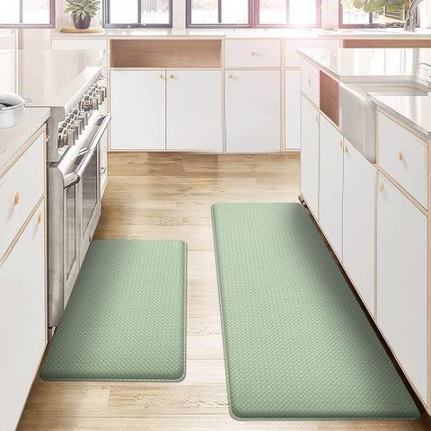 Autodeco anti-fatigue kitchen mats set2 with ergonomic cushioning for long cooking tasks