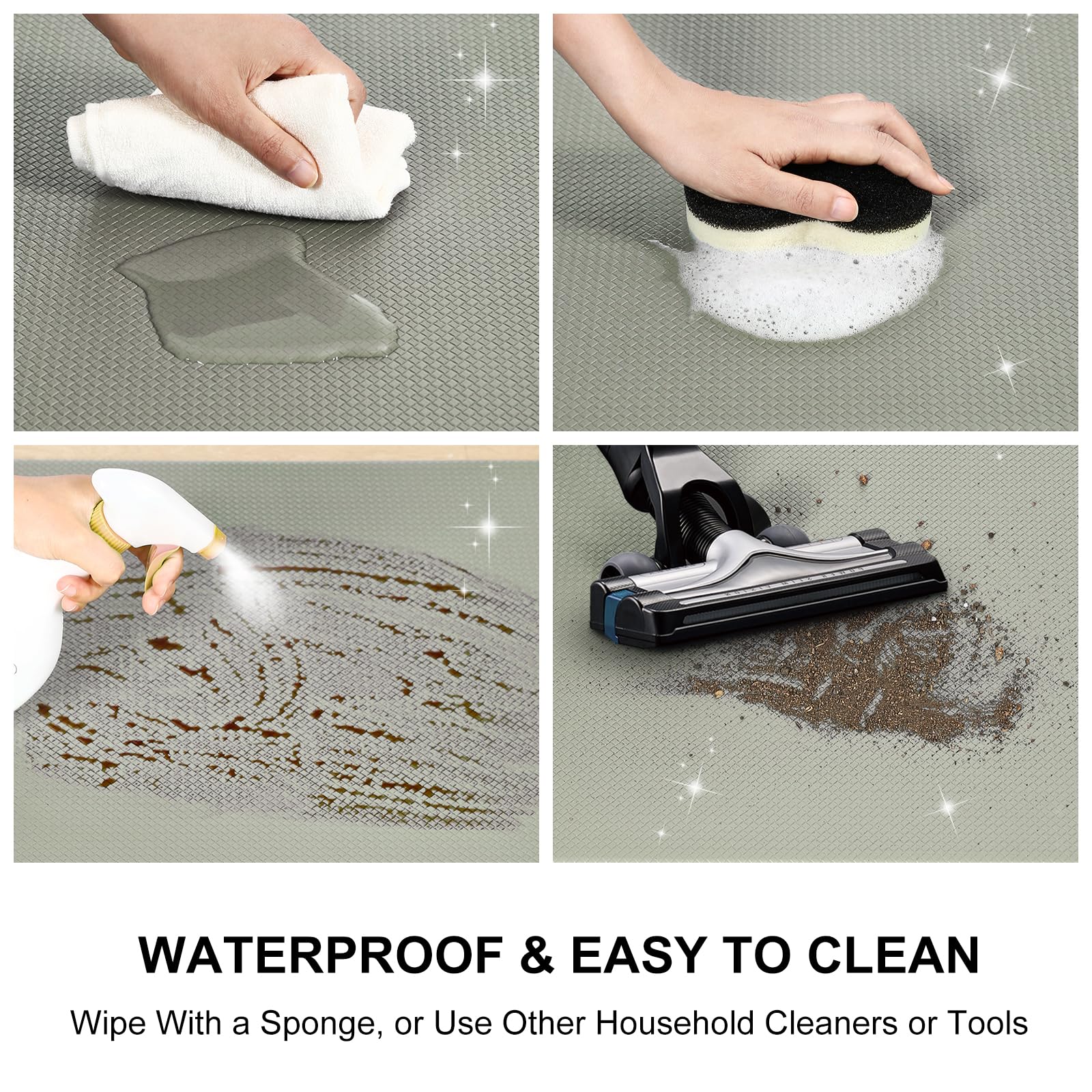 Autodeco high-density foam provides cushioned support to reduce fatigue during cooking