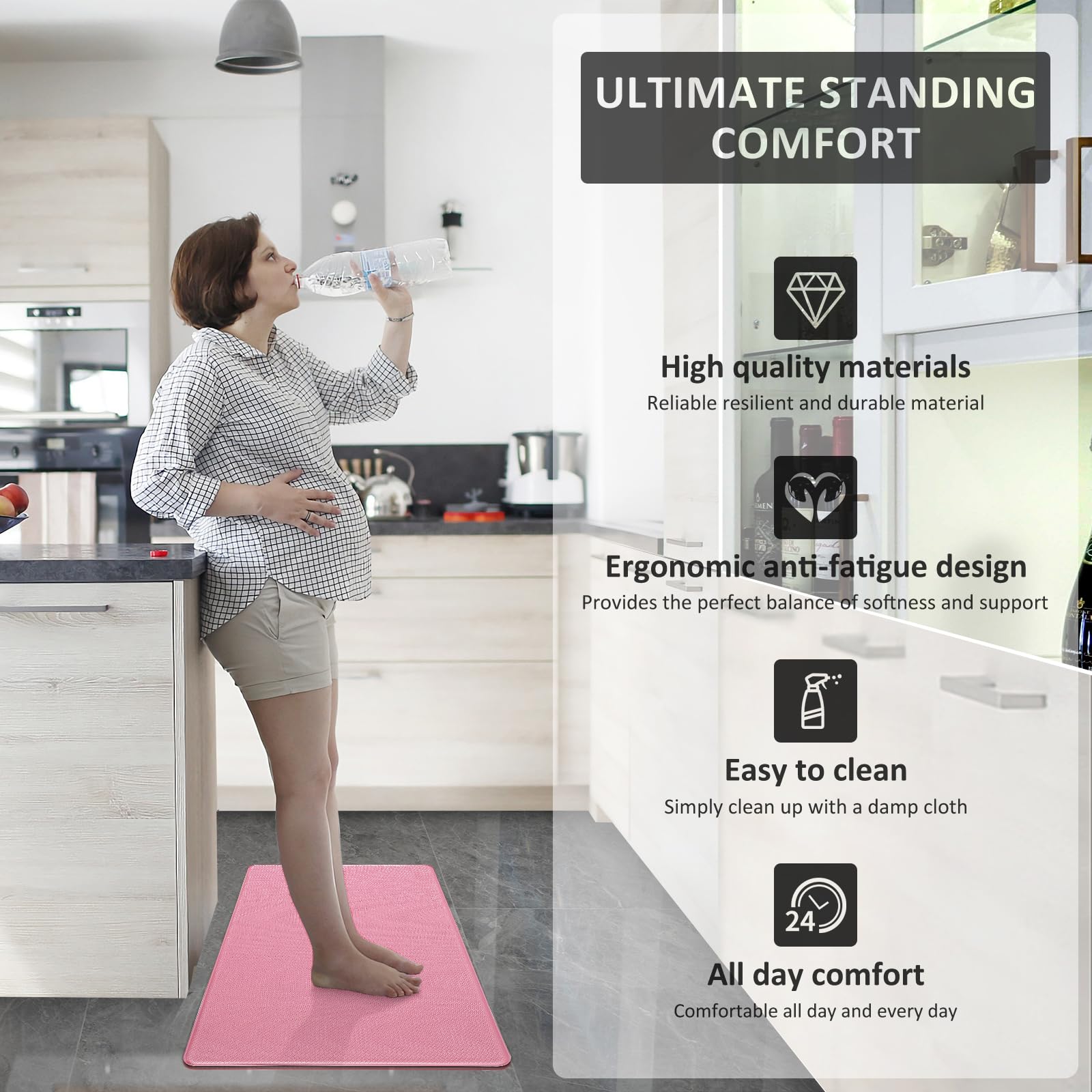 AUTODECO in use at sink area for standing tasks.