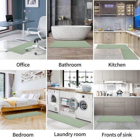 Autodeco textured top surface helps prevent slipping while standing at the sink