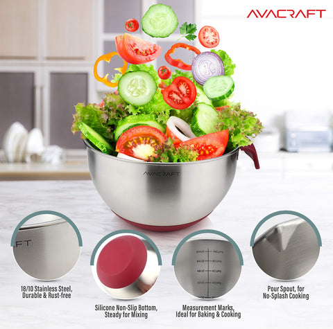 AVACRAFT bowls with ergonomic handles for a comfortable grip