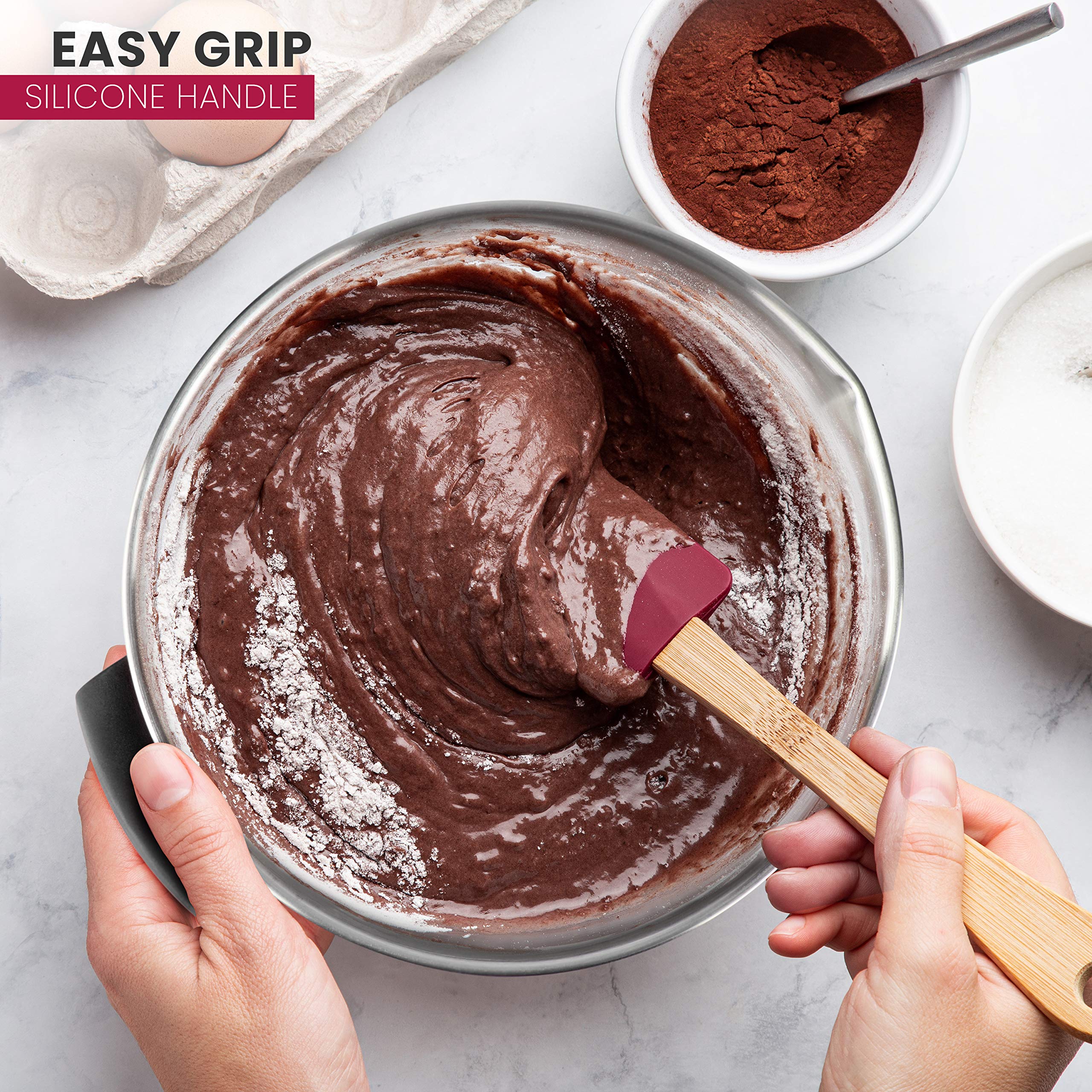 AVACRAFT mixing bowls with non-slip base for stable whisking