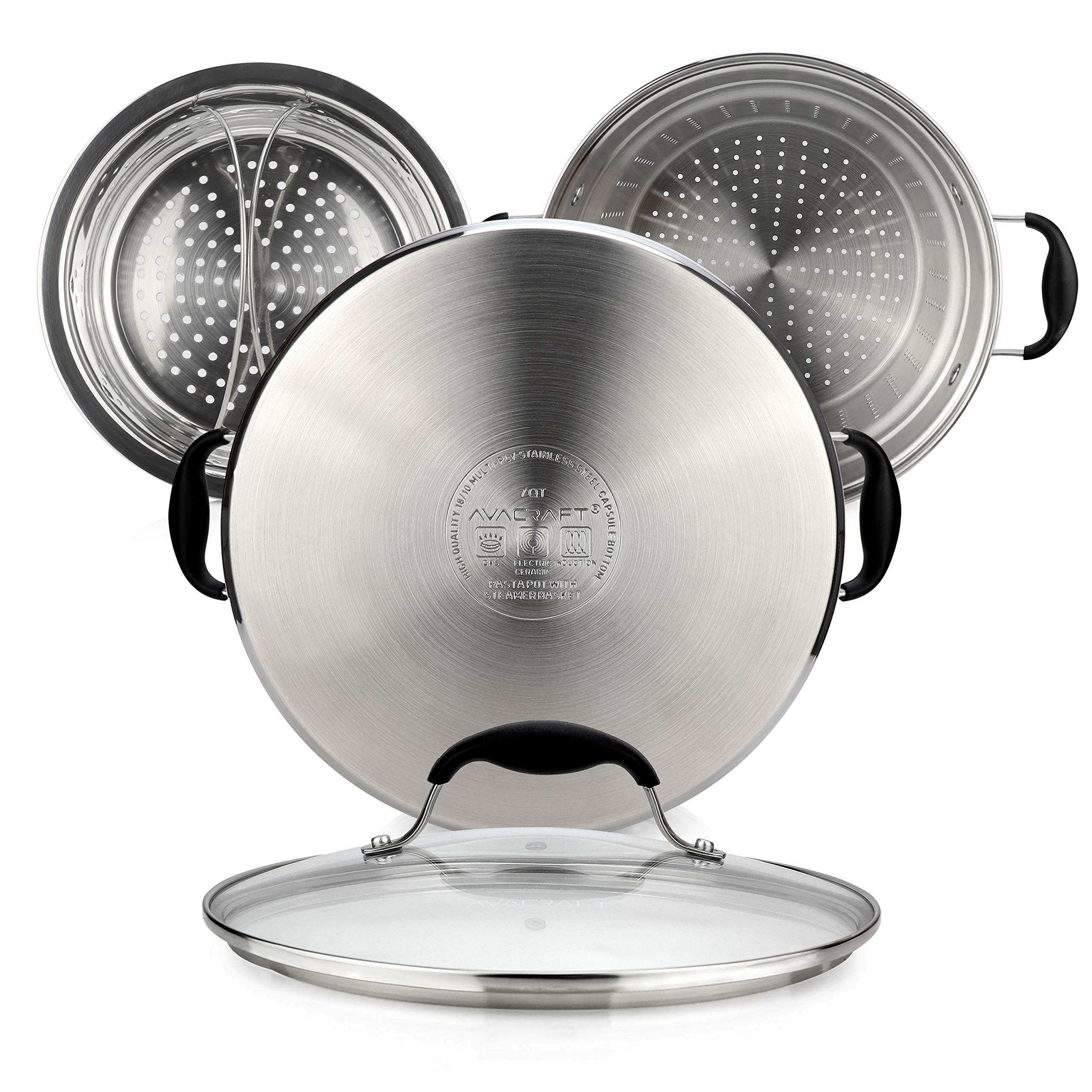 AVACRAFT induction-compatible base works on multiple cooktops.