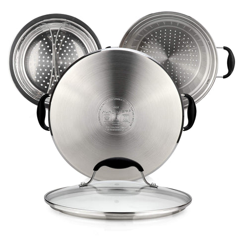 AVACRAFT induction-compatible base works on multiple cooktops.