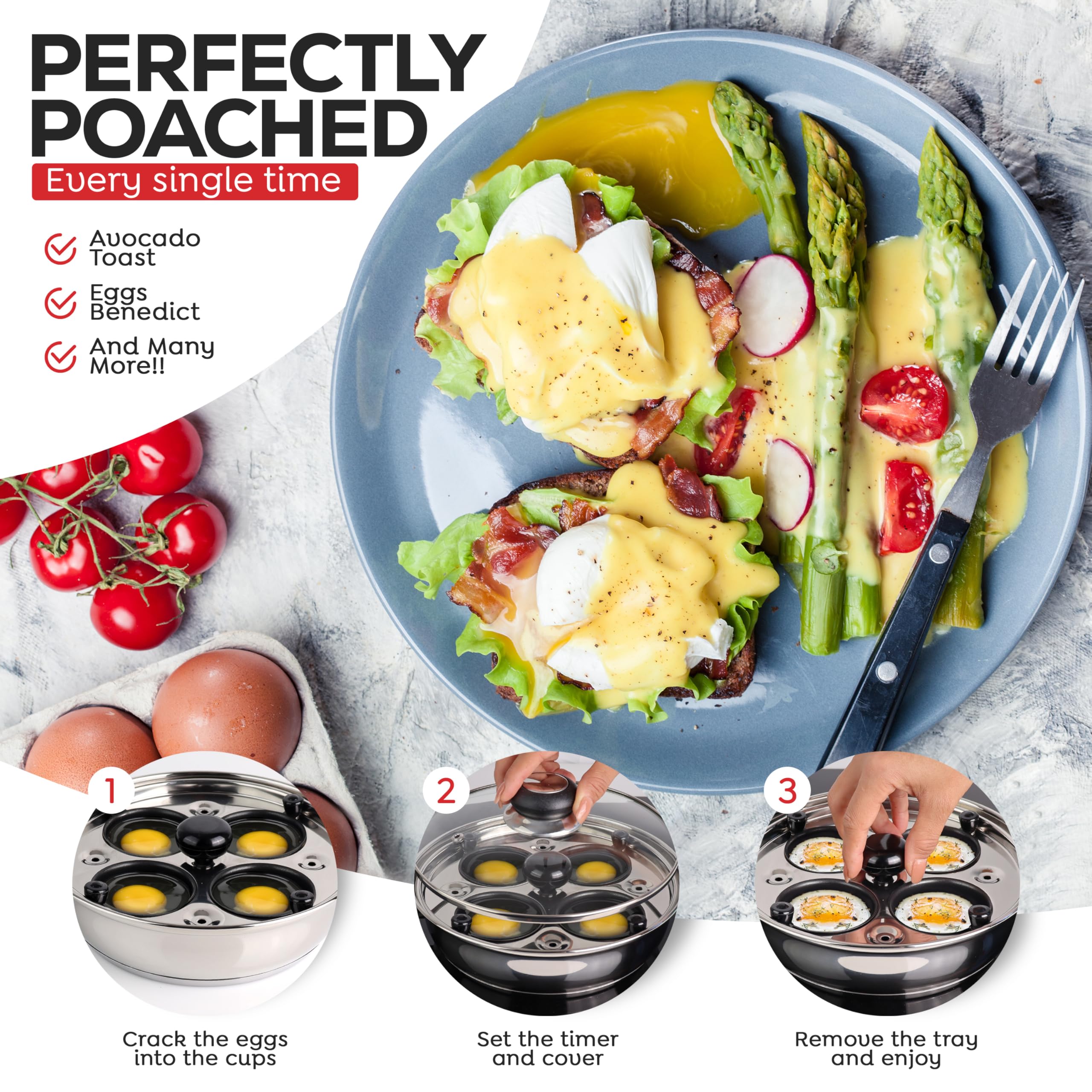 AVACRAFT nonstick cups provide easy release and simple cleanup