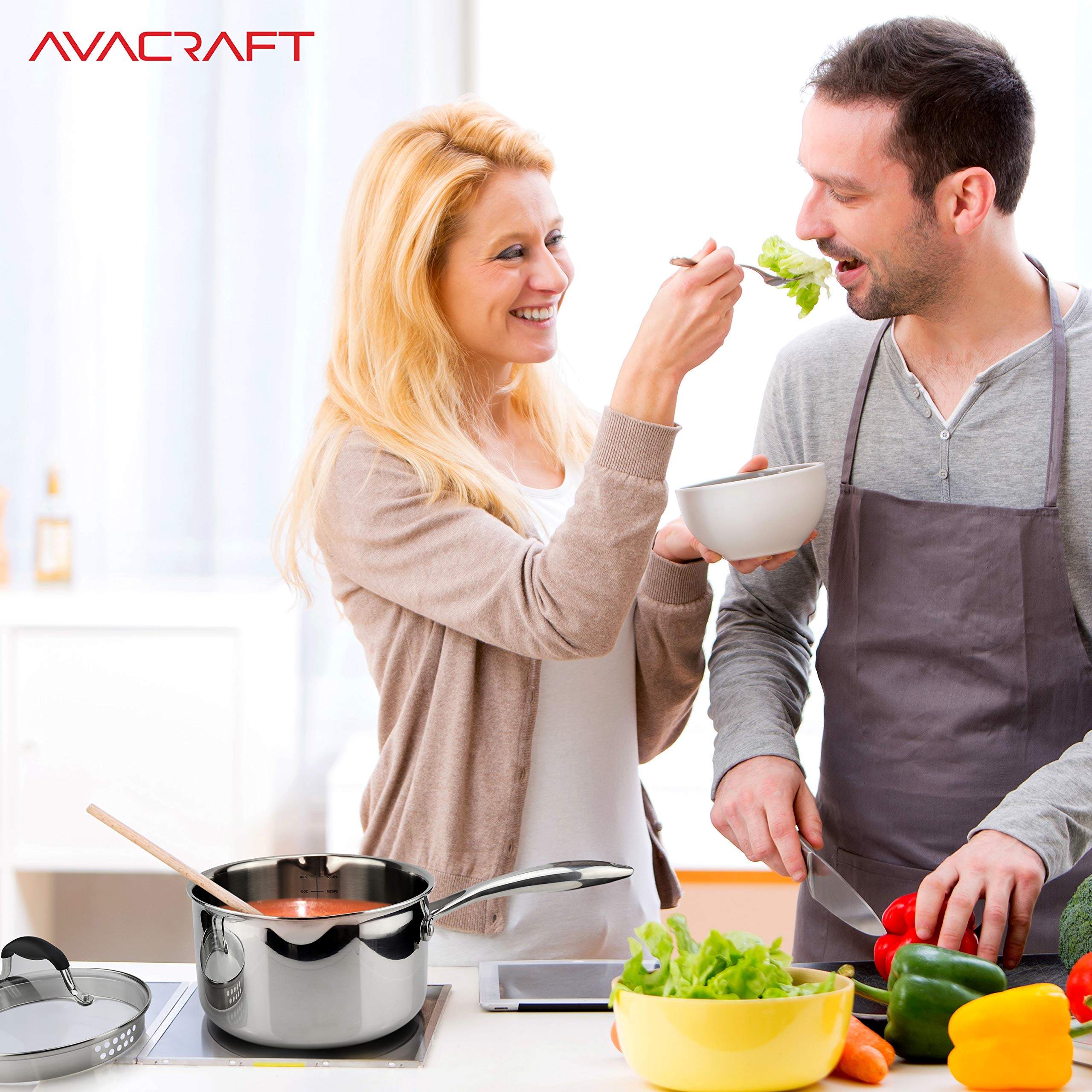 AVACRAFT dishwasher-safe stainless steel for easy cleanup