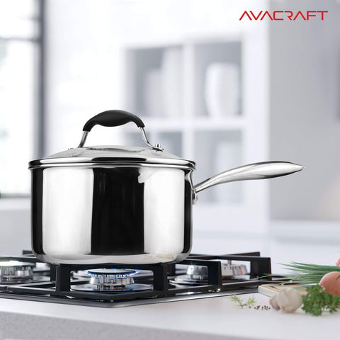 AVACRAFT induction-compatible saucepan suitable for all stovetops