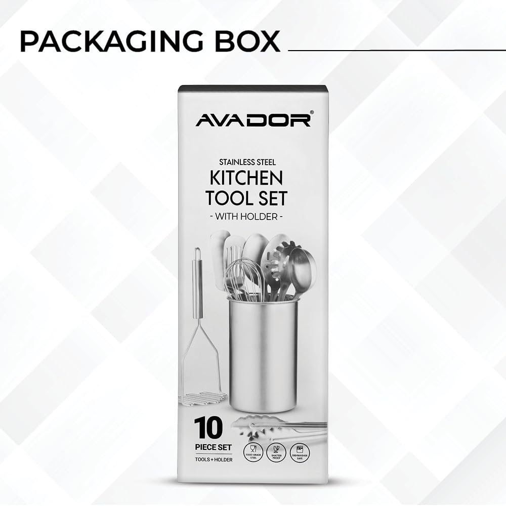 Avador Premium Set with space-saving design keeps your kitchen tidy and accessible.