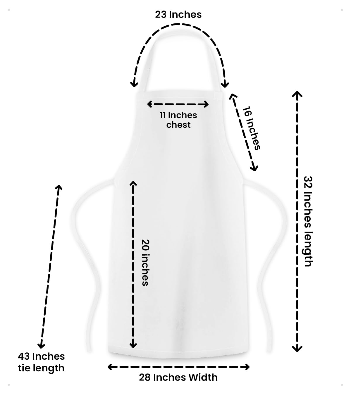 Avalon Kitchen dust-protection apron helps keep clothes clean during cleaning