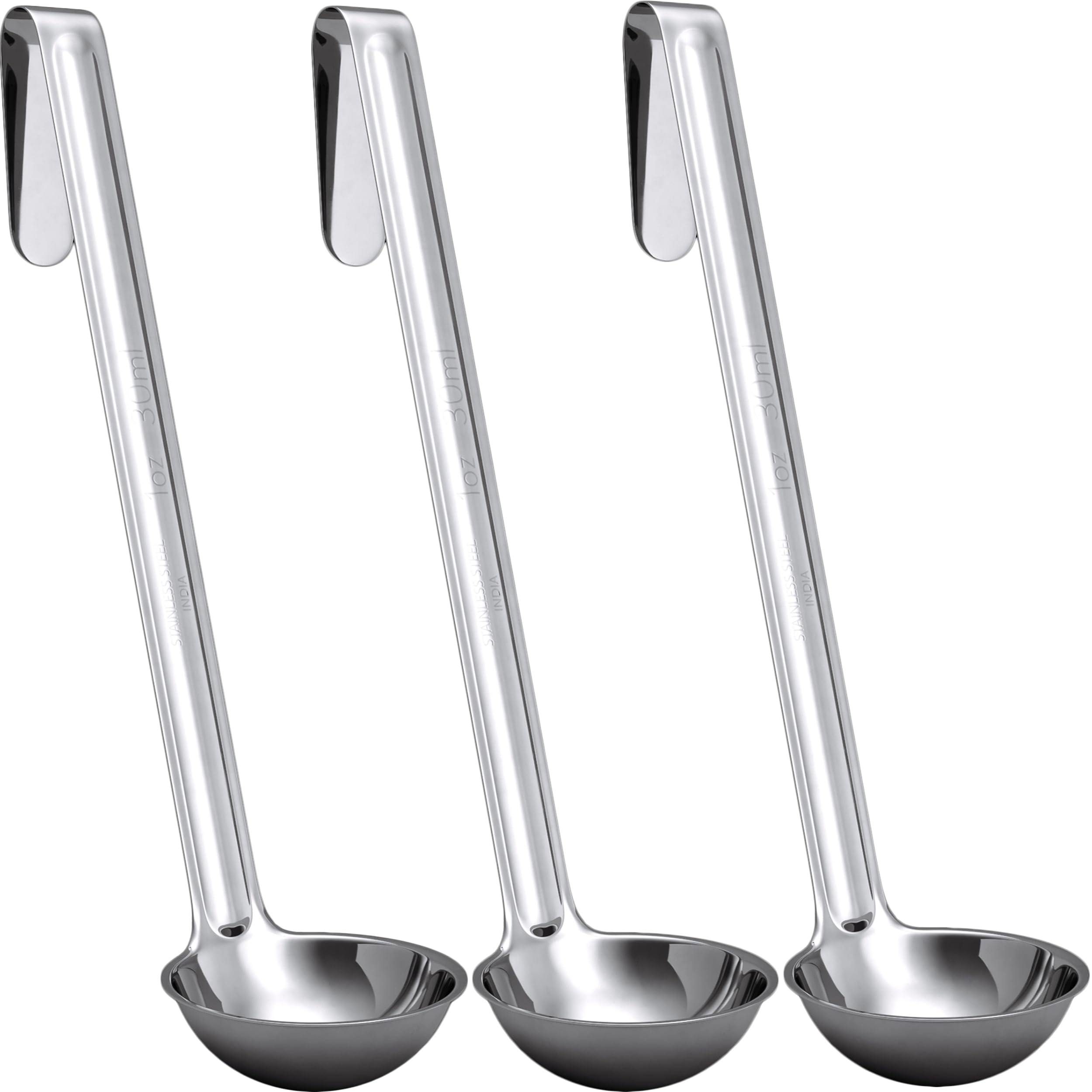 Avant Grub 1oz ladle in stainless steel for precise portions in soups