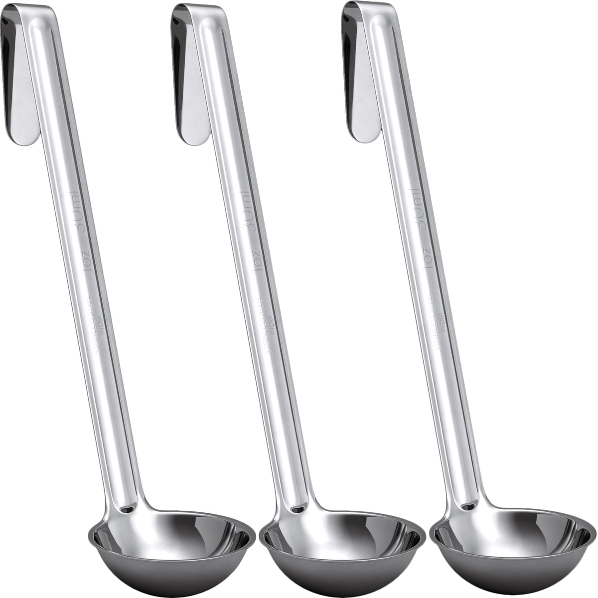 Avant Grub 1oz ladle in stainless steel for precise portions in soups