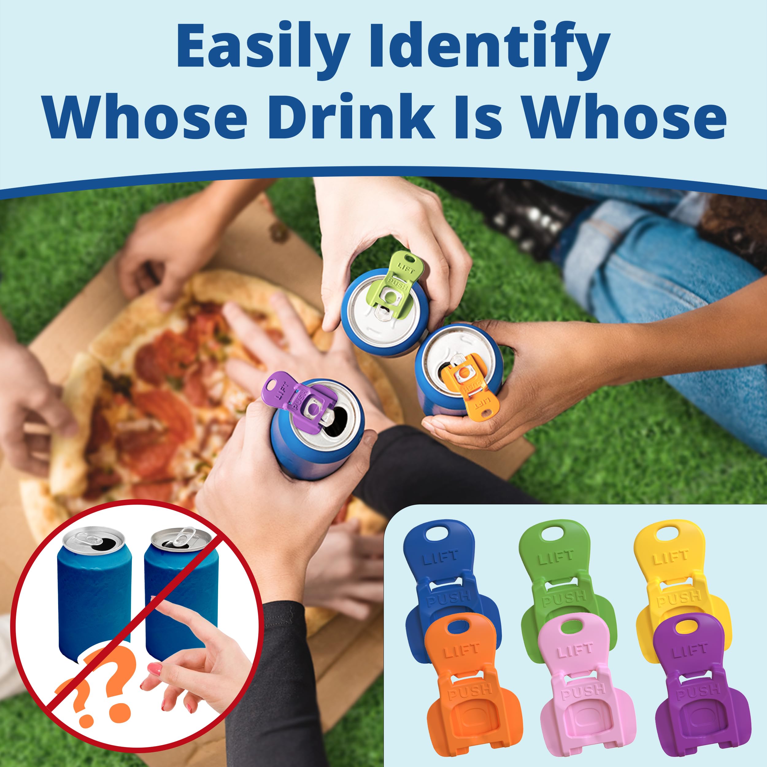Avant Grub Beverage Barricade 2.0 green-cap on can makes drinks easy to spot at a grill
