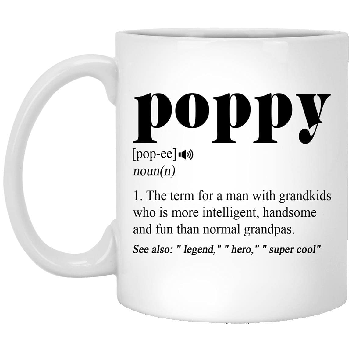 Averaze Poppy Definition Mug front view, ideal for daily coffee rituals.