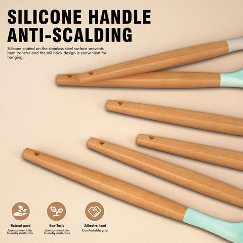 AVGPD measuring cups and spoons keep kitchen measurements precise.