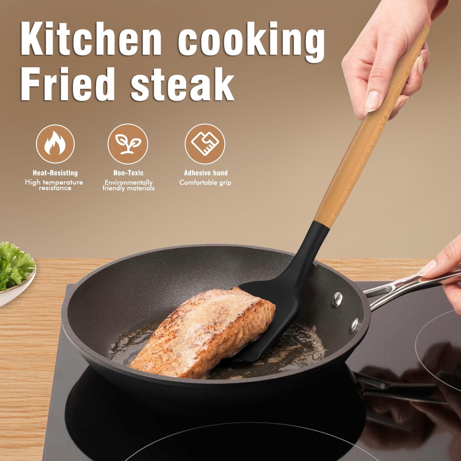AVGPD deep soup ladle for smooth serving of soups and stews