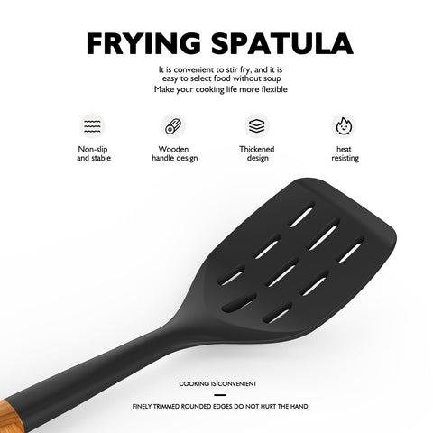 AVGPD silicone turner spatula, high-temperature safe for sizzling meals.