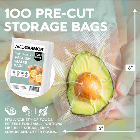 Avid Armor meal-prep bags simplify batch cooking in a 5x8 size