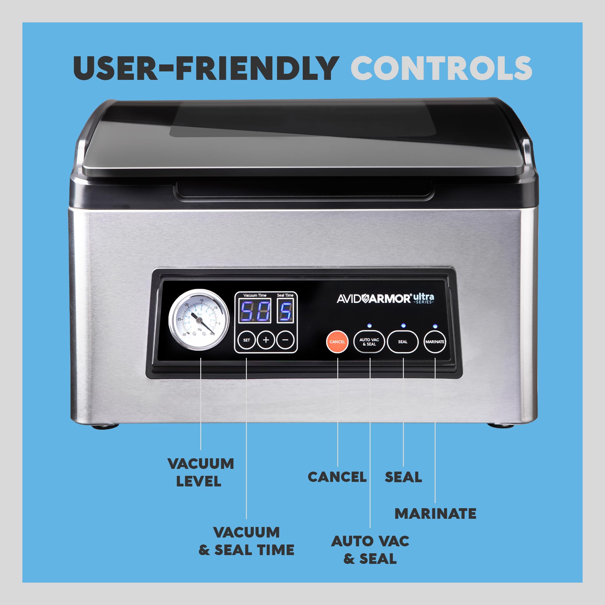 Avid Armor USV32 compact countertop design fits kitchen spaces.