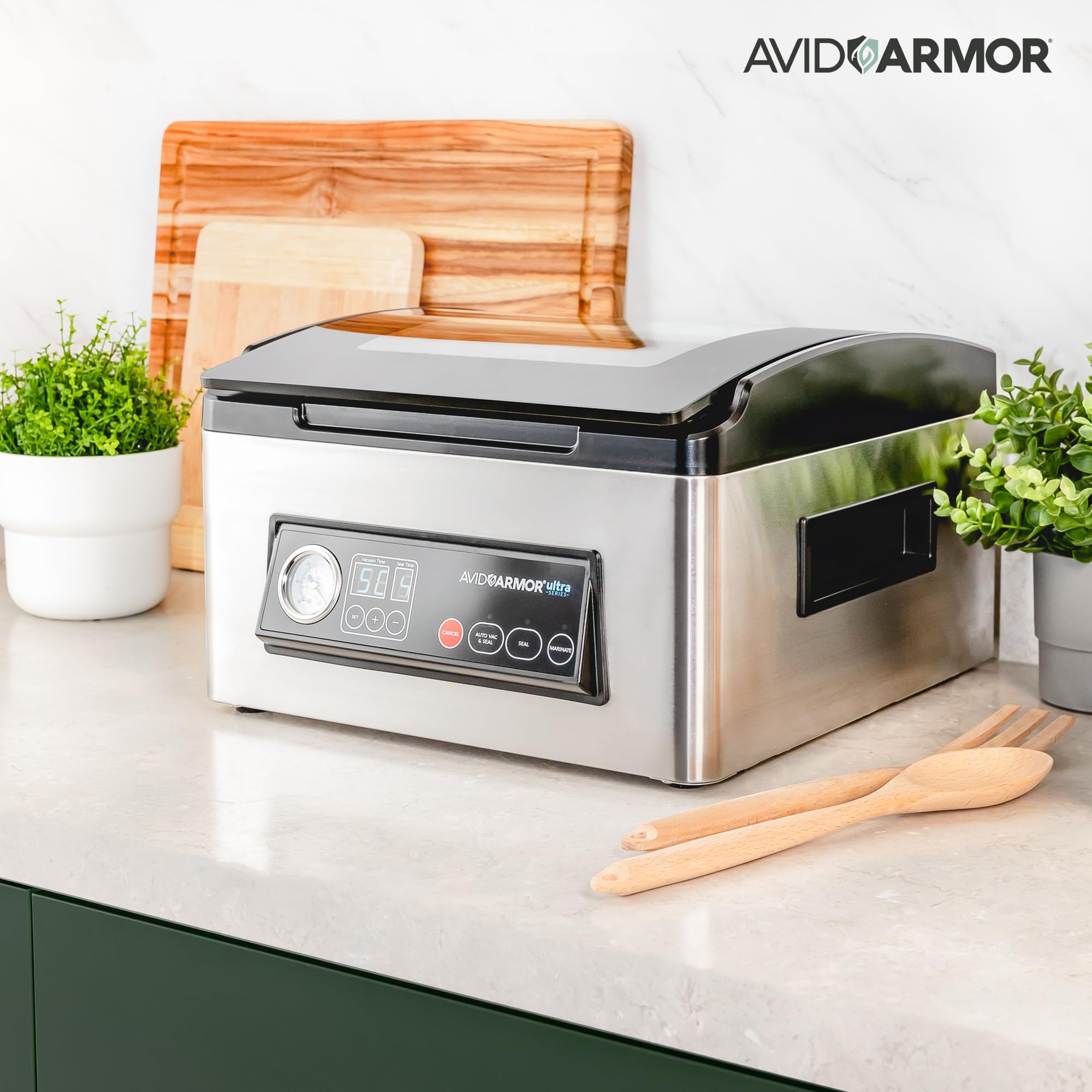 Avid Armor USV32 ideal for sealing family portions in bags.