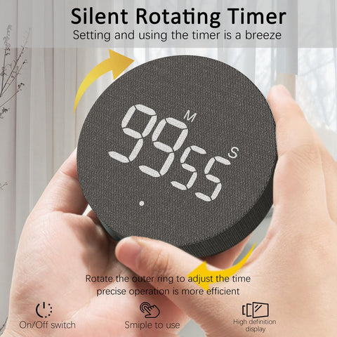 USB-C charging port on AVINIA desk timer for weeks of use.