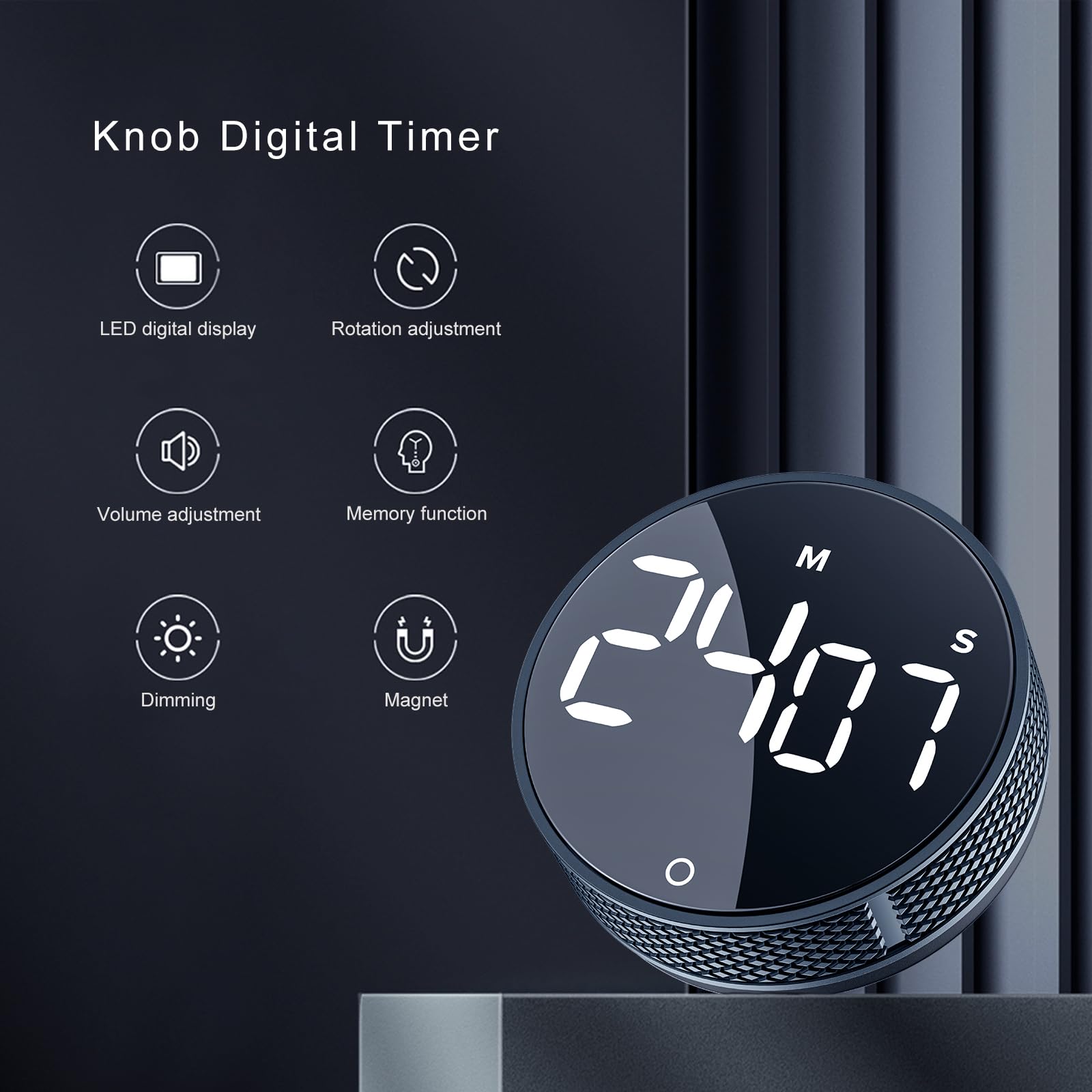 AVINIA timer with large LED digits for easy visibility while cooking