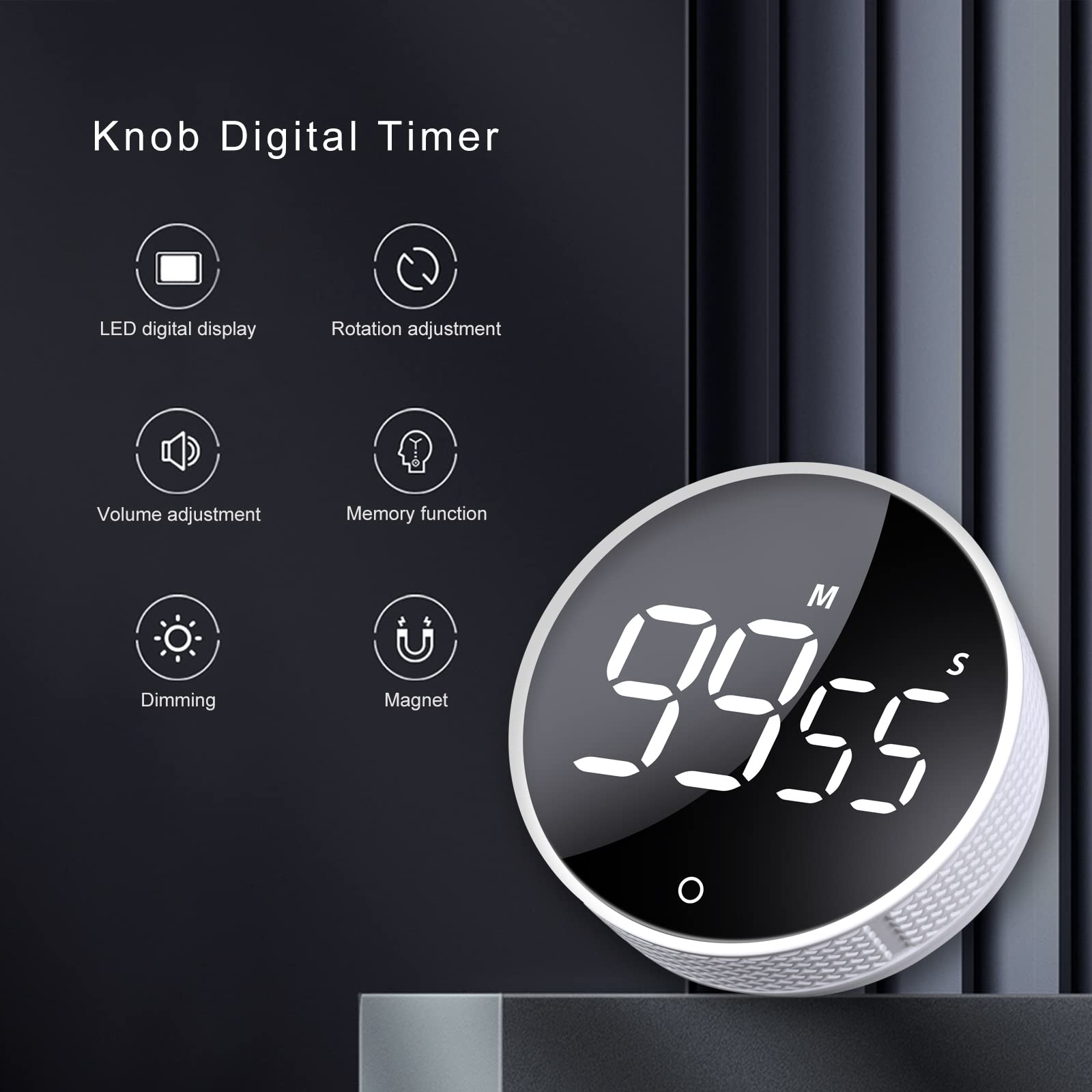 AVINIA timer large LED display for easy visibility during tasks