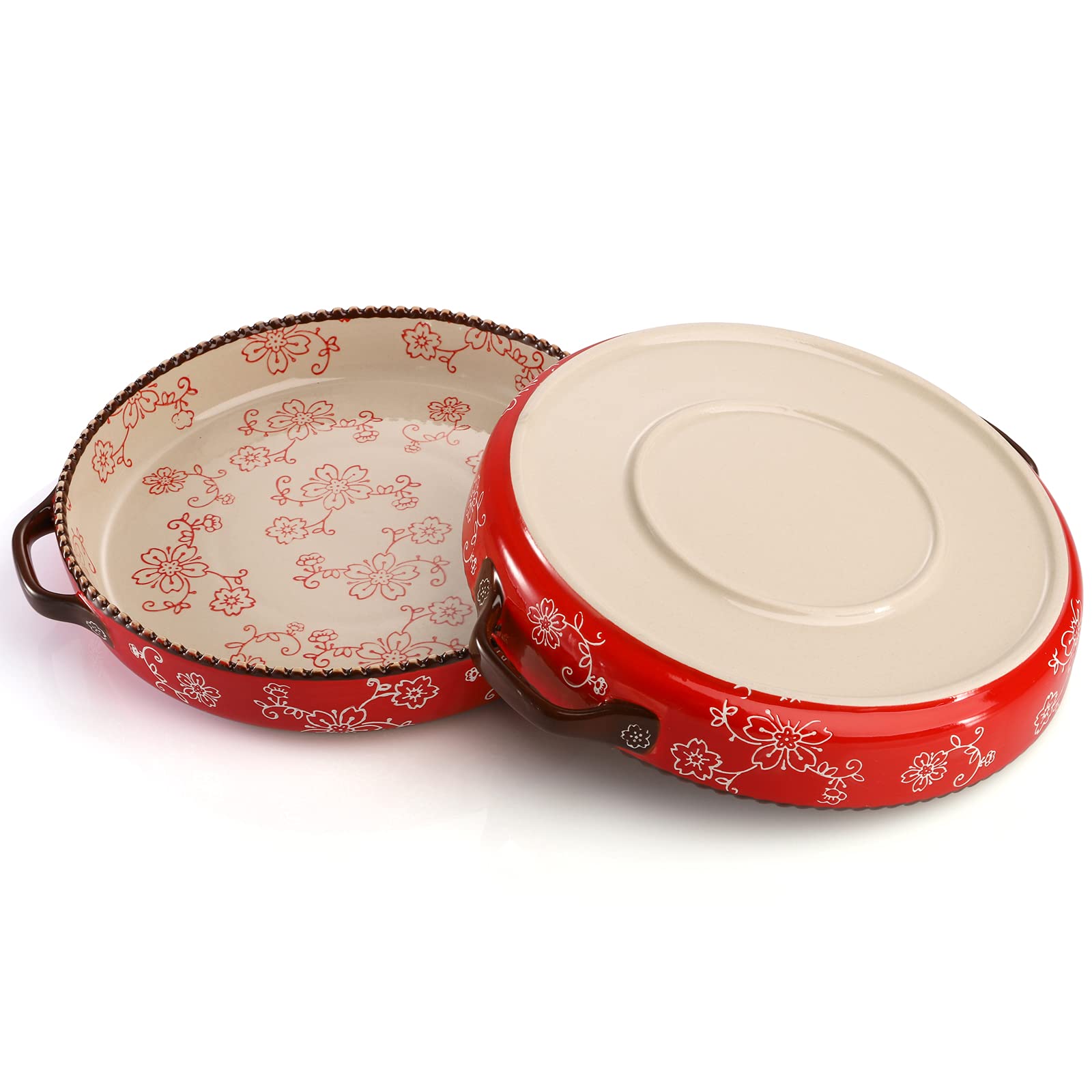 AVLA Sakura Red pan is dishwasher safe for simple cleanup