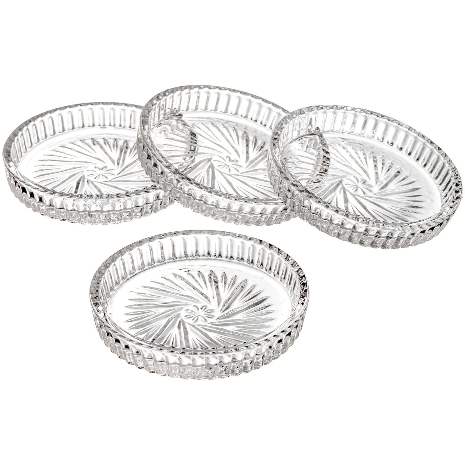 AVLA carved flower design coaster adds subtle elegance to any table setting.