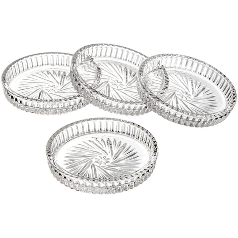 AVLA carved flower design coaster adds subtle elegance to any table setting.