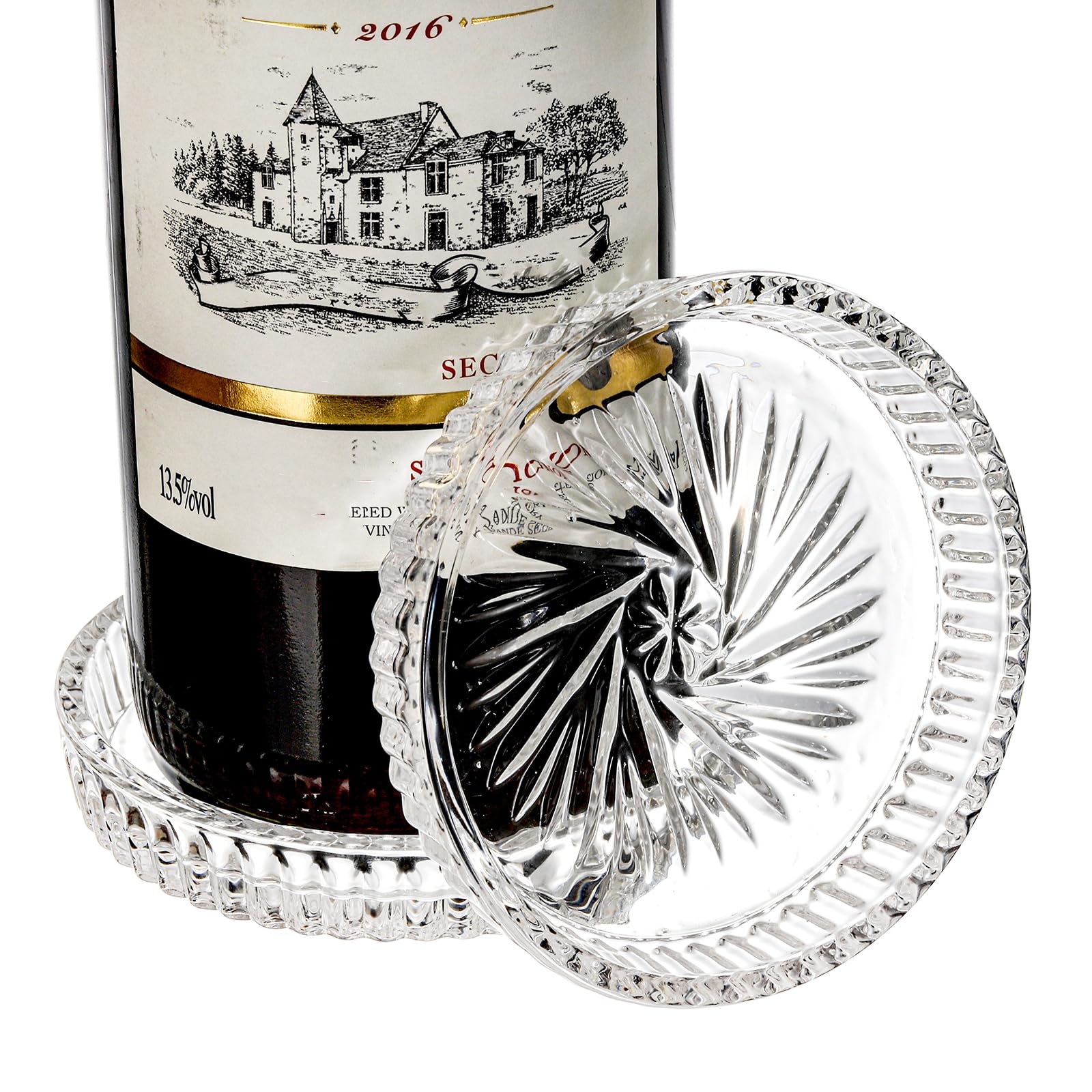 AVLA crystal coasters prevent water rings during meals, at home or in cafes.