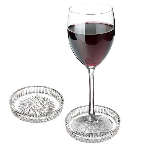 AVLA round coasters protect surfaces in dining rooms, kitchens, bars.