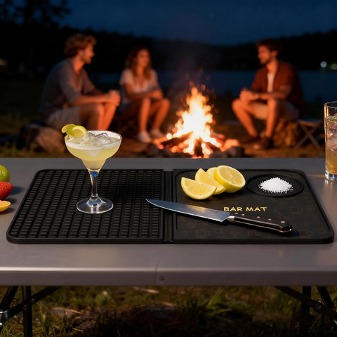 AVlovasd Bar Mat Home Bartender gift-ready setup enhances entertaining.