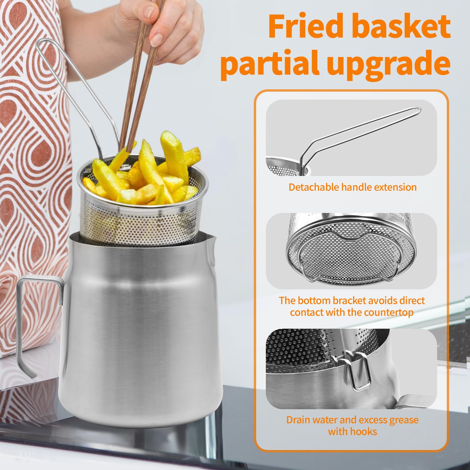 AVOWB.T.Q fine mesh filter captures particles for cleaner oil and better taste