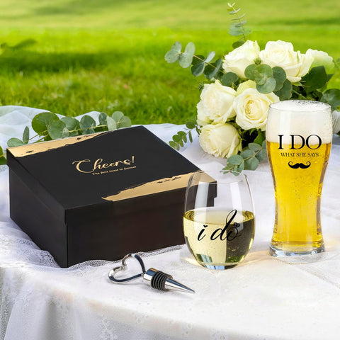 AW BRIDAL black gift box with gold foil for premium gifting