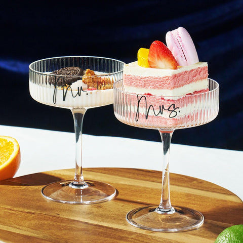 AW BRIDAL 8.5 oz glasses provide stable base and comfortable grip for versatile sipping