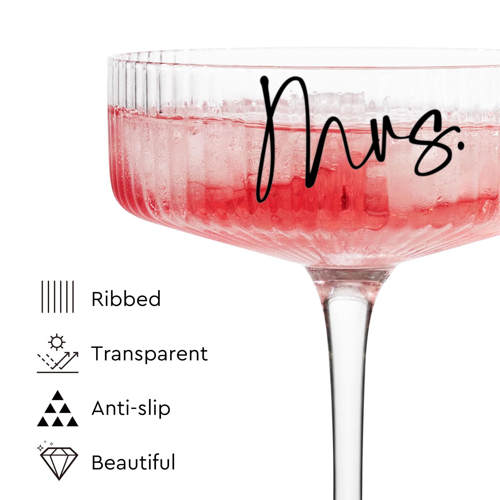 AW BRIDAL Mr and Mrs champagne glasses set ready for wedding gifting and toasts