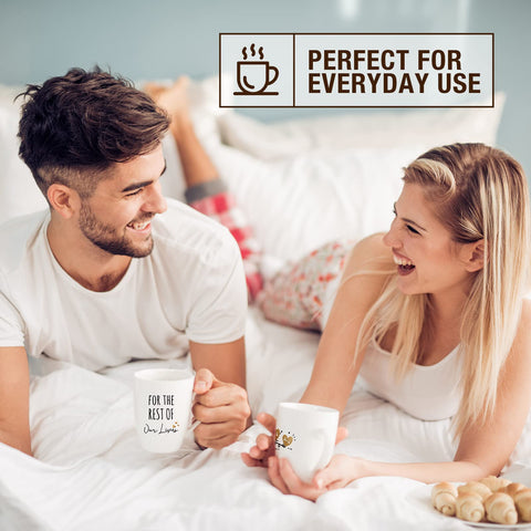 Includes AW BRIDAL wooden coasters and golden mixer spoons.