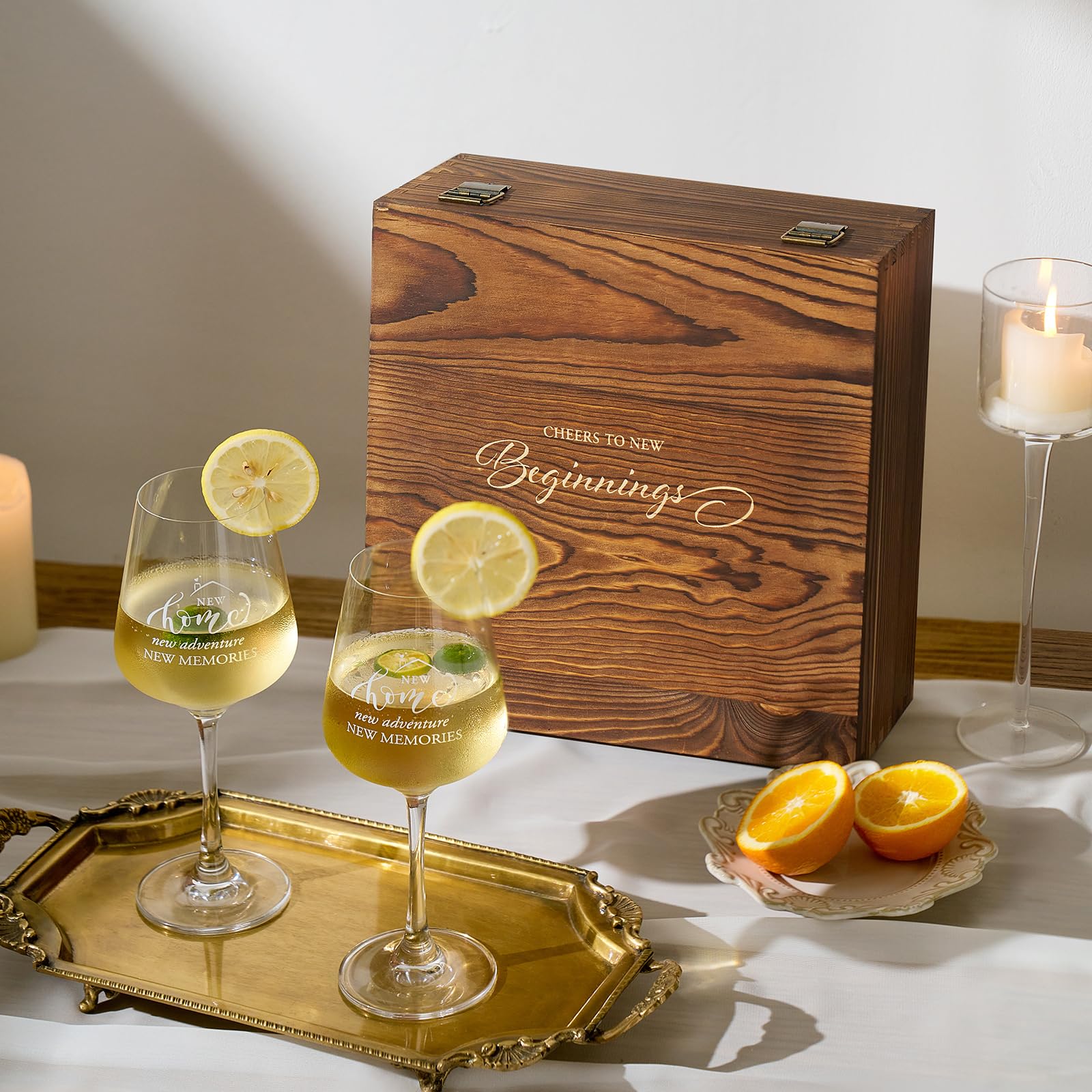 AW BRIDAL natural pine wood keepsake box – rustic warmth complements any home decor.