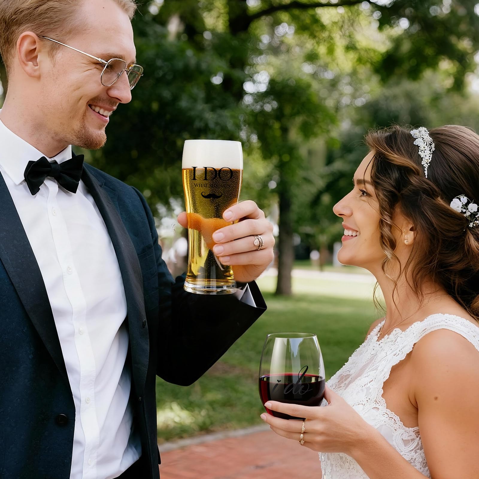 AW BRIDAL wedding toasts in a stylish gift set for celebrations