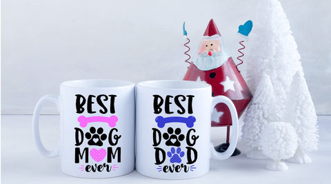 Two AW Fashions mugs in a sunny kitchen, perfect for coffee rituals.