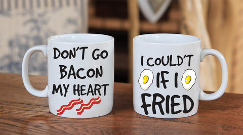 AW Fashions Don't Go Bacon My Heart mug dishwasher safe for easy everyday use