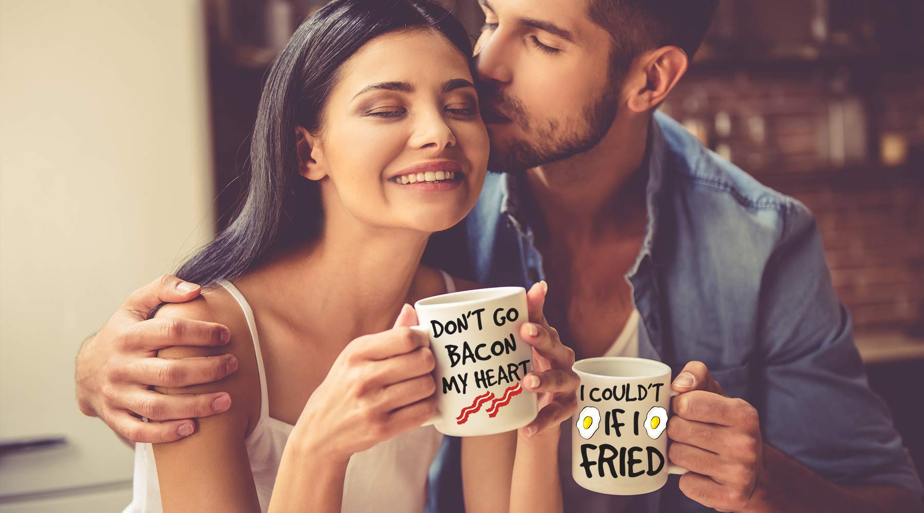 AW Fashions Don't Go Bacon My Heart mug for his and hers use