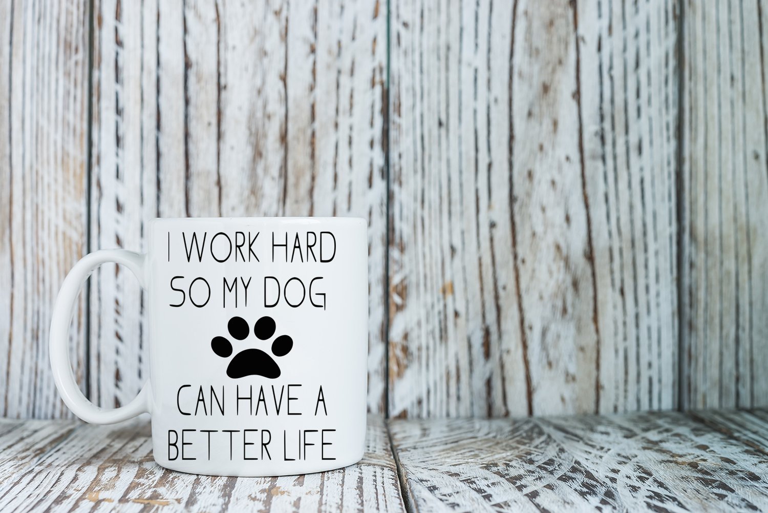 AW Fashions premium stoneware mug close-up showing durable glaze