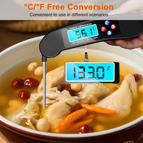 Awaiymi waterproof thermometer ideal for cooking, grilling, and liquids.