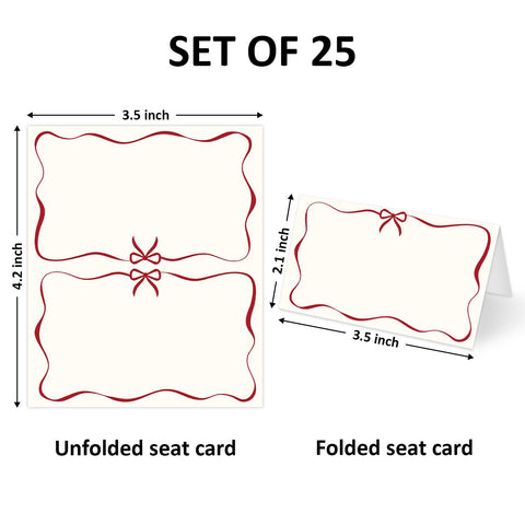 AWDSTN thick smooth paper place card stands upright easily.