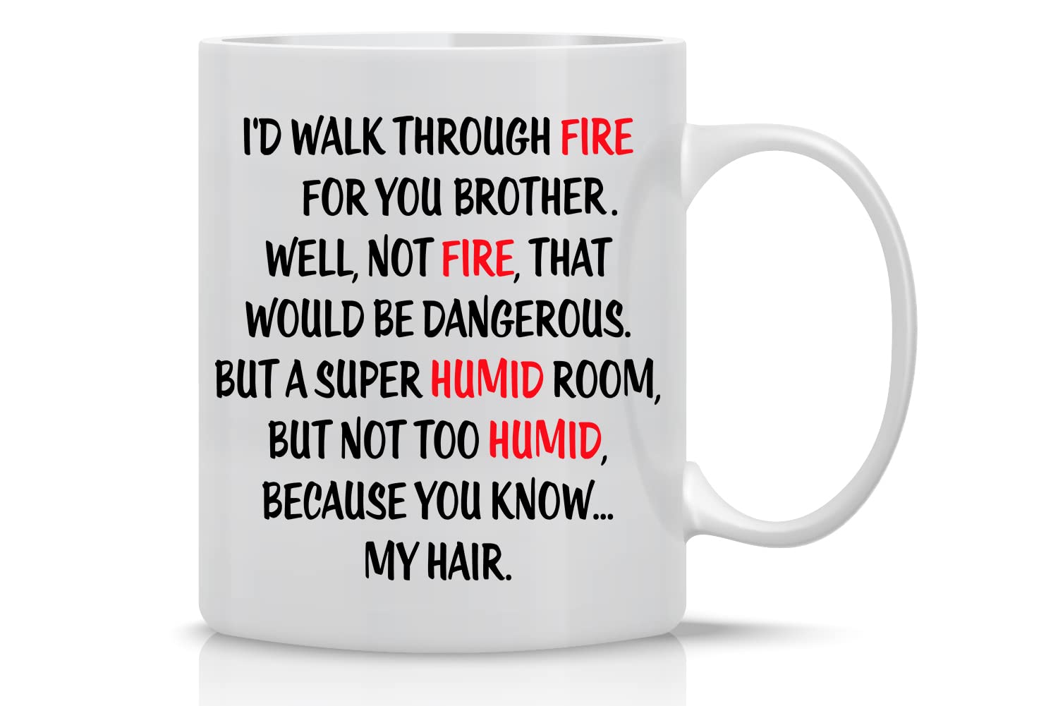 AW Fashions 11oz brother mug front view for daily coffee ritual