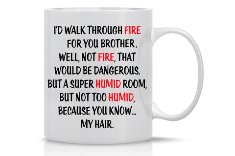 AW Fashions 11oz brother mug front view for daily coffee ritual