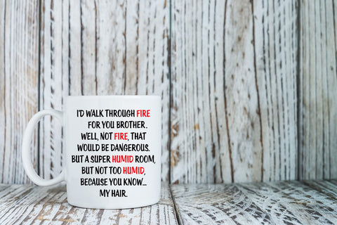 AW Fashions 11oz brother mug packaging for gift-ready presentation