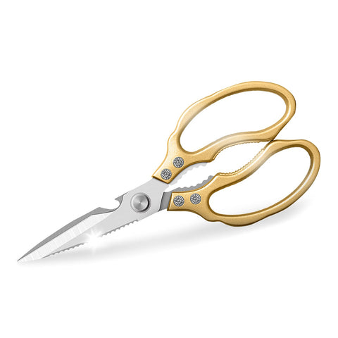 AWinjoy kitchen scissors heavy-duty blades deliver strong, clean cuts.